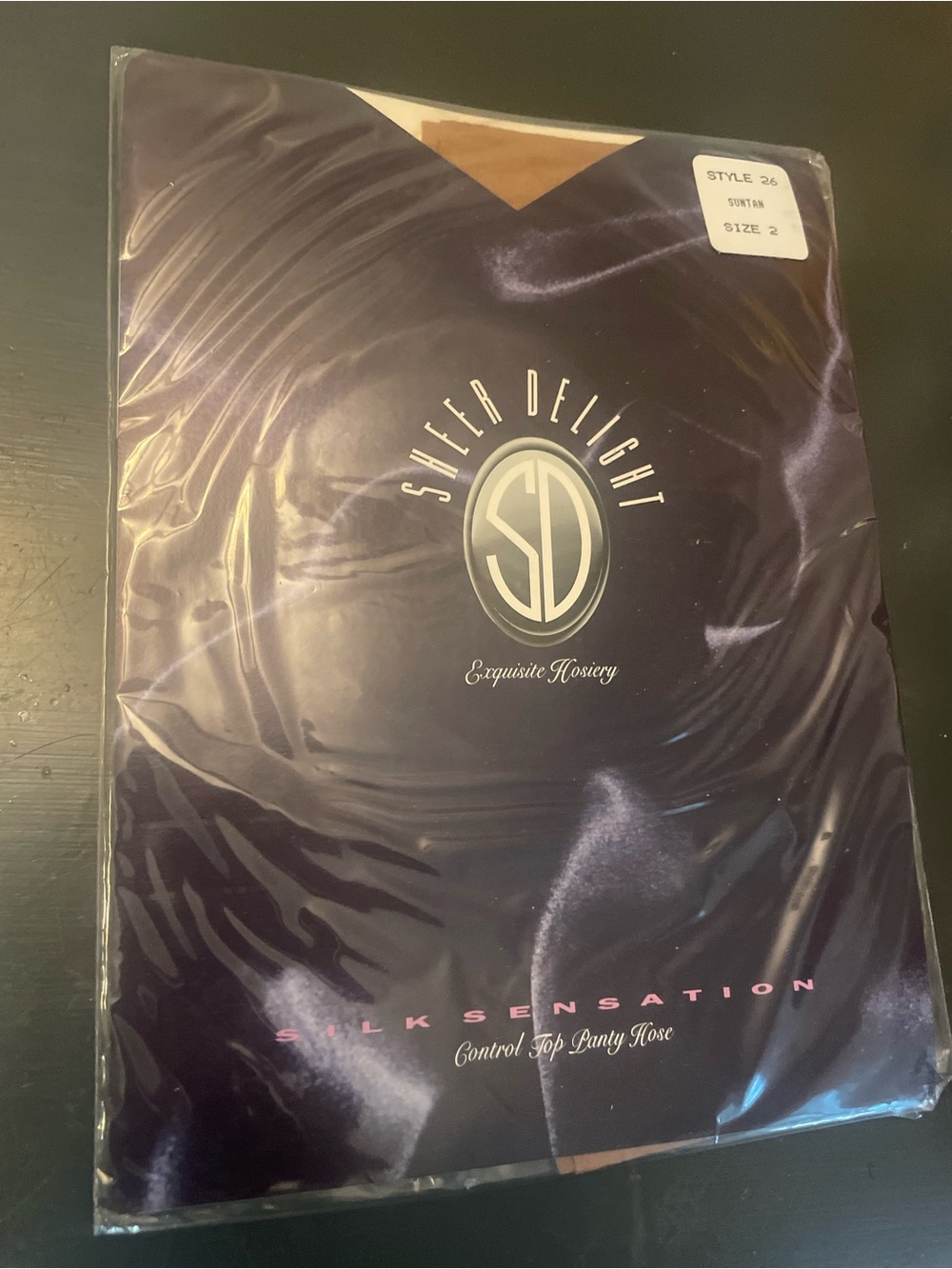 Sheer Delight silk sensation Control Top Panty Hose suntan size 2 medium